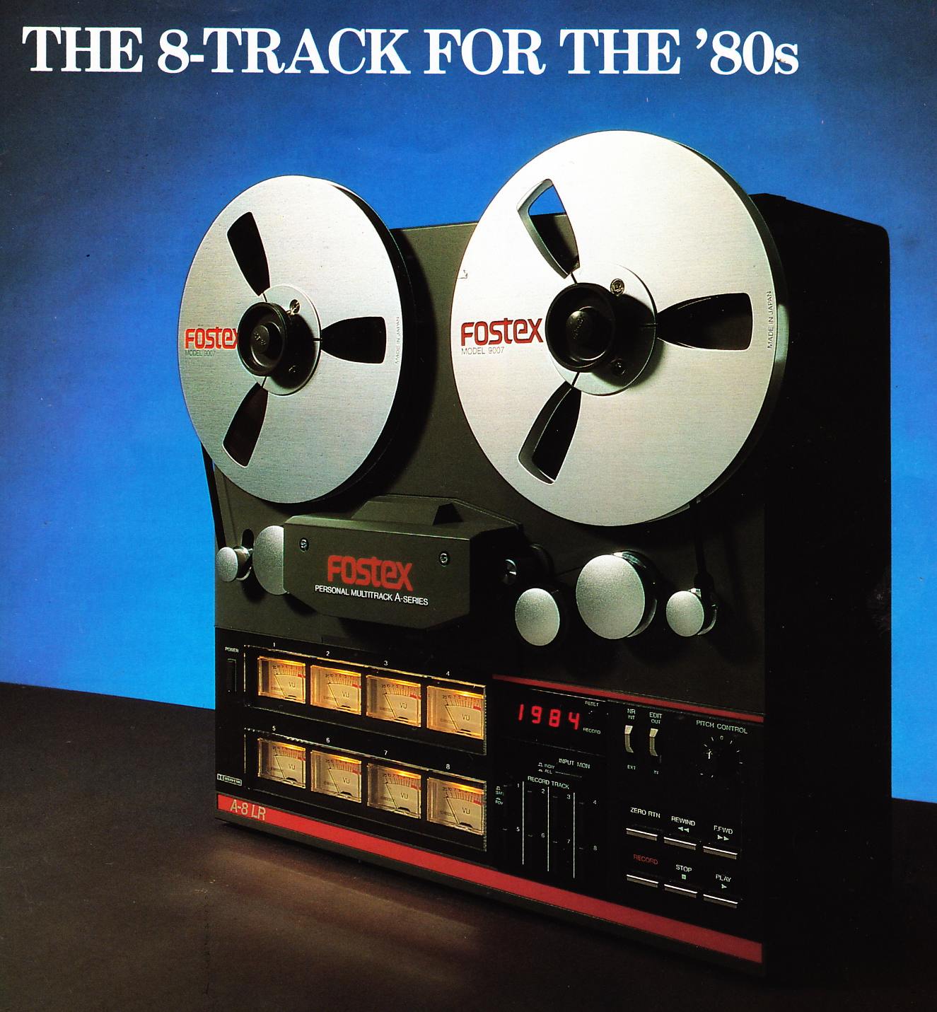 Fostex Model 80 1/4 8-Track Reel to Reel Tape Recorder - Artists